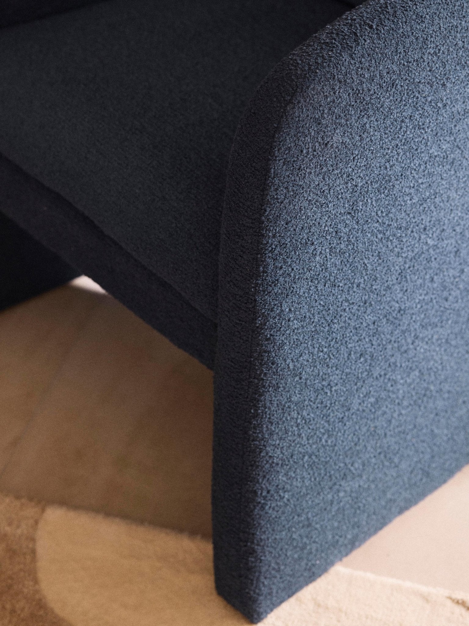 Mairo Bouclé Modern Tasarım Lüks Tekli Lounge Koltuk