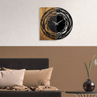Mas-039 Dekoratif Ahşap Metal Duvar Saati 