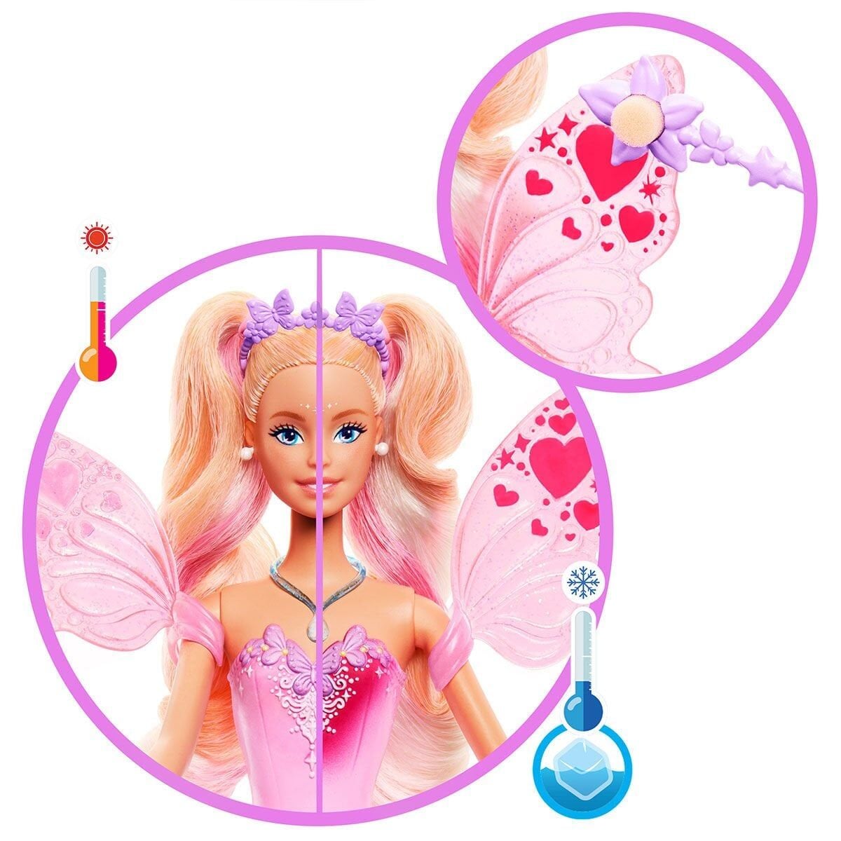 Jcp76 Barbie Renk Değiştiren Peri Kızı Bebek