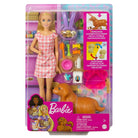 Hck75 Barbie Ve Yeni Doğan Köpekler Oyun Seti, Barbie Ve Hayvanları