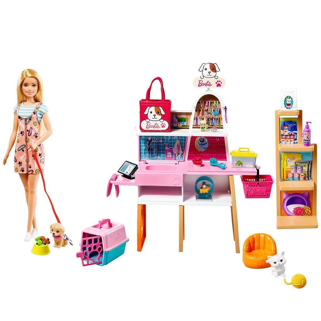 Barbie Barbie Ve Evcil Hayvan Dükkanı Oyun Seti Oyuncak Bebek ve Oyun Setleri | Milagron 