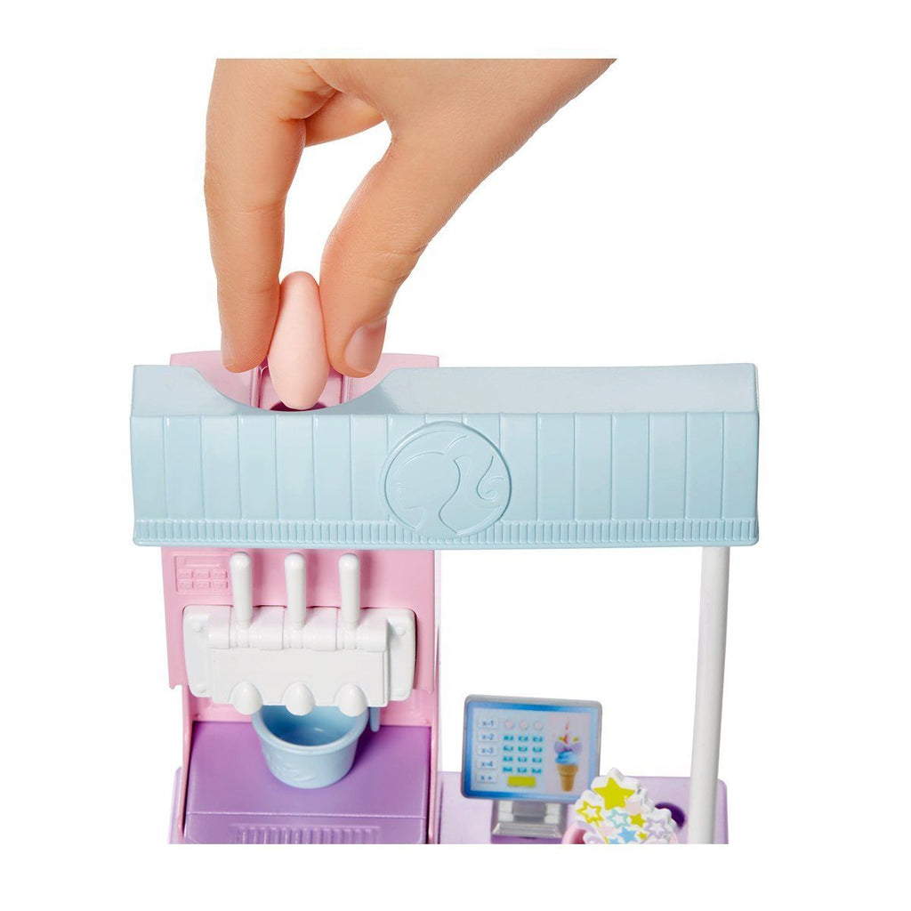 Barbie Barbie Dondurma Dükkanı Oyun Seti, Barbie Ben Büyüyünce Oyuncak Bebek ve Oyun Setleri | Milagron 