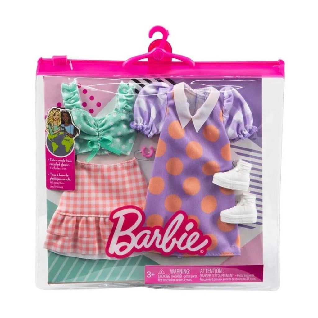 Barbie Barbie'nin Kıyafet Koleksiyonu 2'Li Paketler / +3 Yaş Oyuncak Bebek ve Oyun Setleri | Milagron 