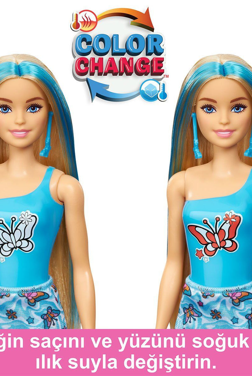 Barbie Barbie Color Reveal Renk Değiştiren Sürpriz Barbie Gökkuşağı Serisi Oyuncak Bebek ve Oyun Setleri | Milagron 