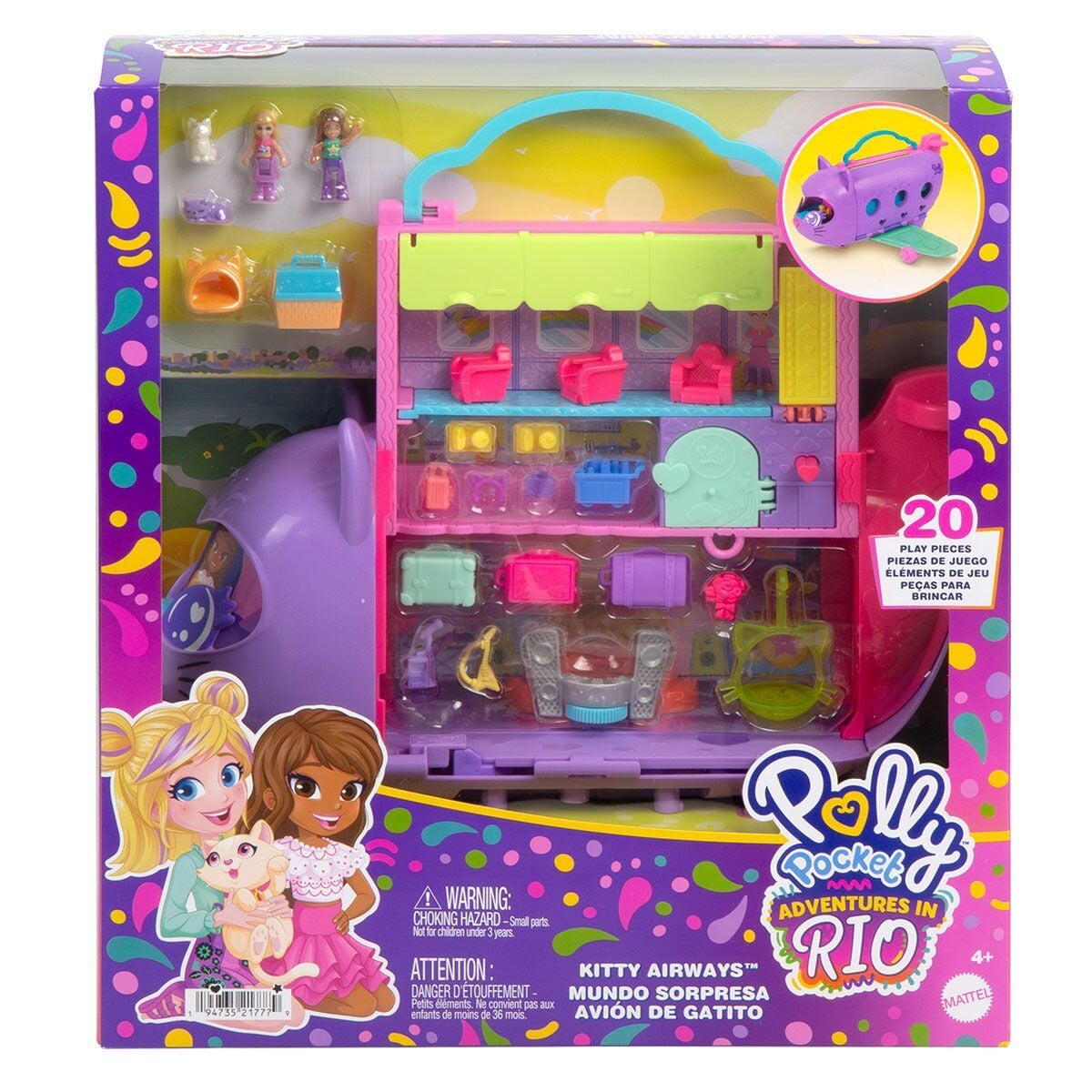 Hwp19 Polly Pocket Adventures In Rio Uçak Oyun Seti