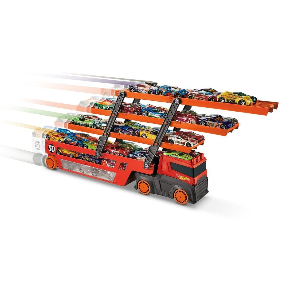 Ghr48 Hot Wheels Mega Tır (Kırmızı-Turuncu)