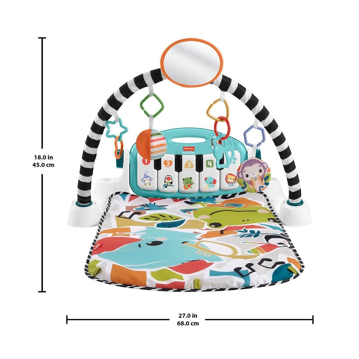 Hwy49 Fisher-Price Neşeli Hayvanlar Piyanolu Jimnastik Merkezi