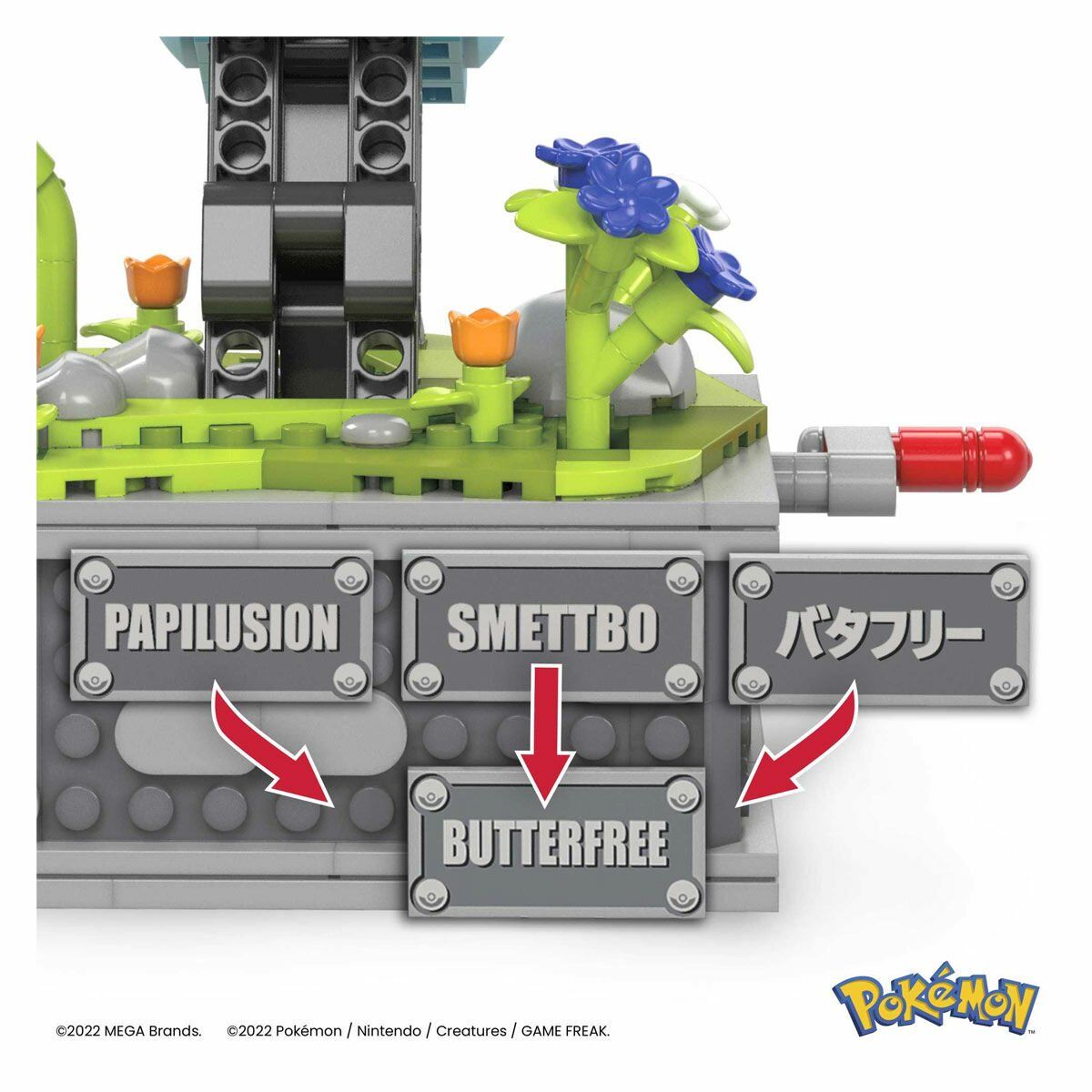 Hkt22 Mega™ Pokémon™ Motion Butterfree 582 Parça +12 Yaş