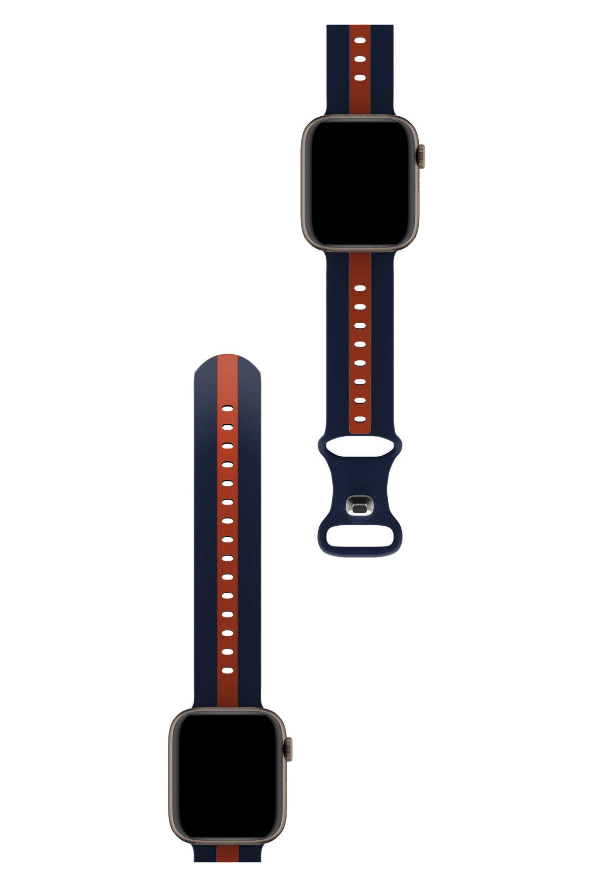 Apple Watch Uyumlu Dual Silikon Kordon Maya