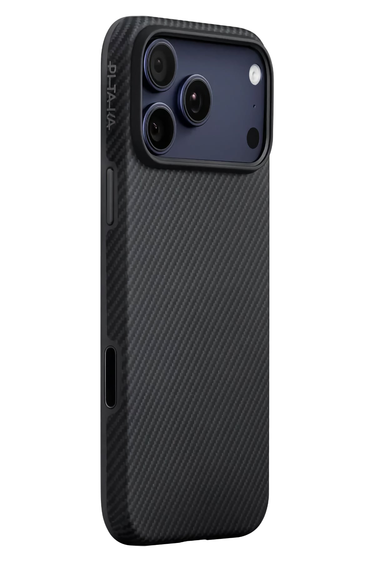 Military-Grade Iphone 17 Pro Max Magsafe Uyumlu Aramid Fiber Kılıf Black Gray