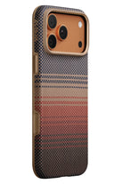 Military-Grade Iphone 17 Pro Max Magsafe Uyumlu Aramid Fiber Kılıf Sunset