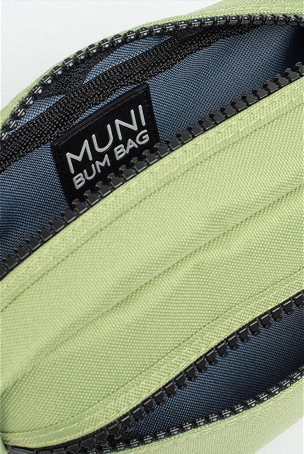 Muni Bum Bag | Mini Mu Nile Green Single Bumbag | Milagron