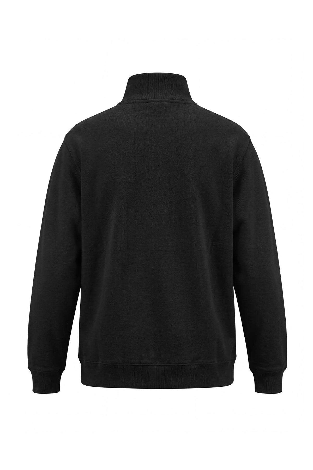 Erkek Relaxed Fit Half Zip Sweatshirt - Siyah