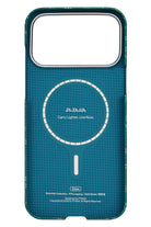 Monogram Iphone 17 Pro Max Magsafe Uyumlu Aramid Fiber Kılıf Yeşil