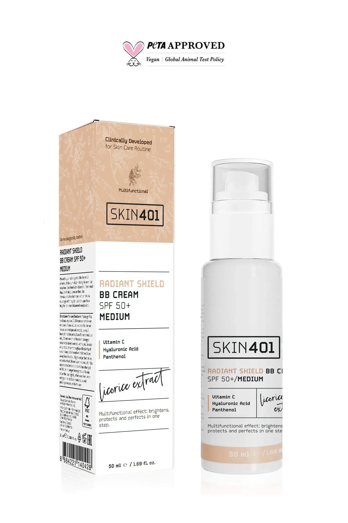 Multi-Fonksiyonel Aydınlatıcı Bb Krem Spf 50+ / Orta Cilt Tonu 50Ml (Medium Tone)