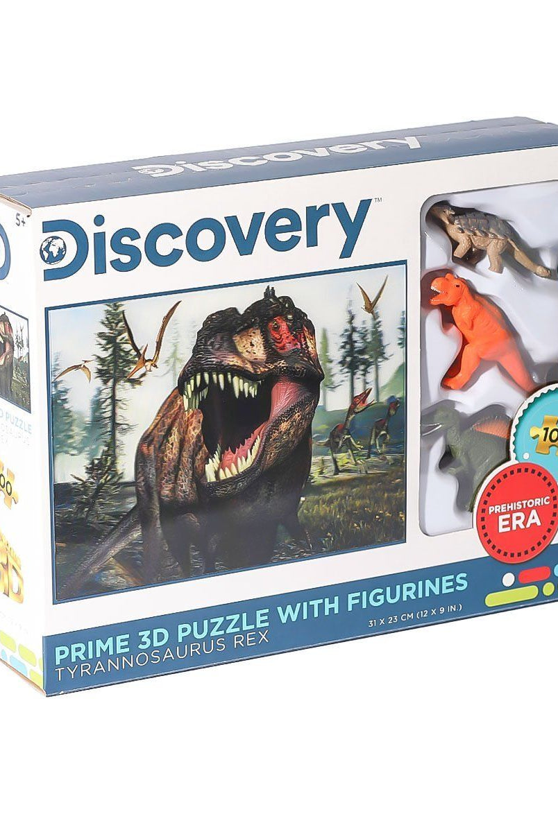 Prime 3D Prm 15547 Prime 3 D Tyrannosaurus Rex Figür Set Ve 100 Parça Puzzle Necotoys 3D Puzzle | Milagron 