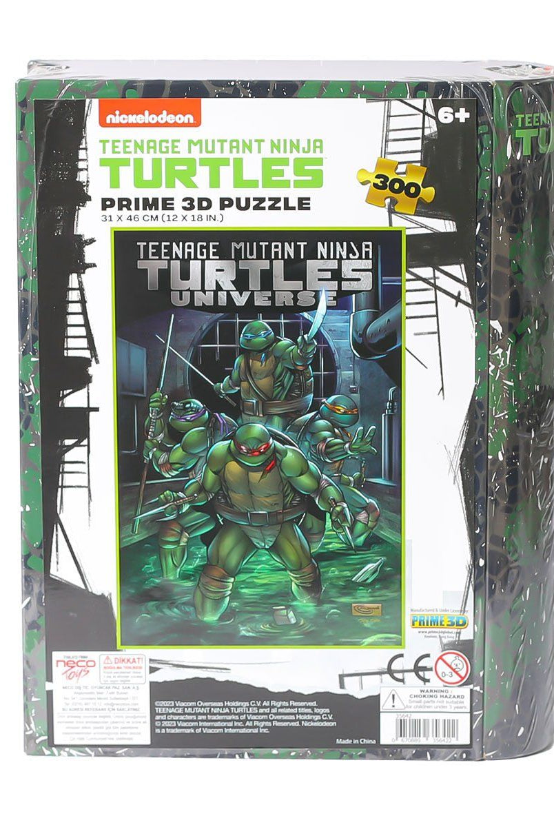 Prime 3D Prm 35642 Prime 3 D Teenage Mutant Ninja Turtles 300 Parça Puzzle Necotoys 3D Puzzle | Milagron 