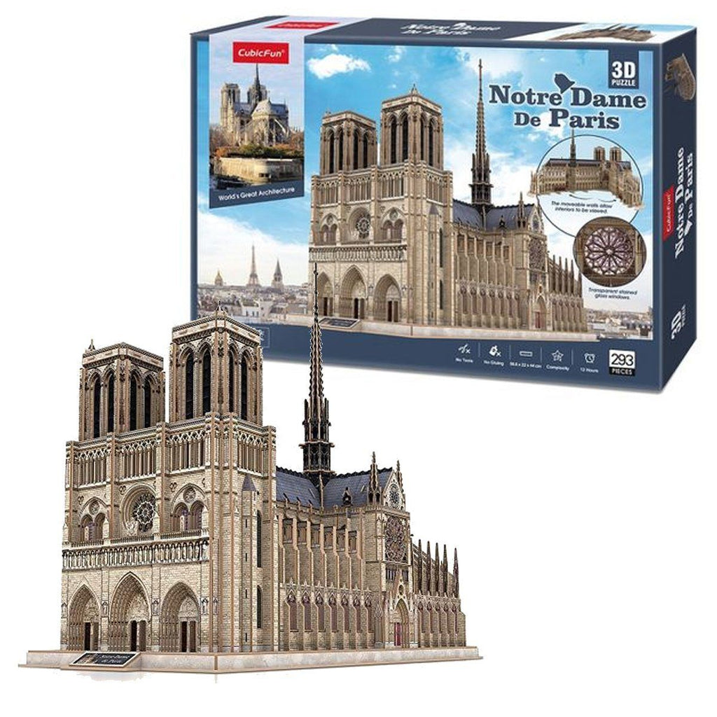 Cubic Fun Mc260 H Cubic Fun Notre Dame De Paris 293 Parça 3 Boyutlu Puzzle Puzzle | Milagron 