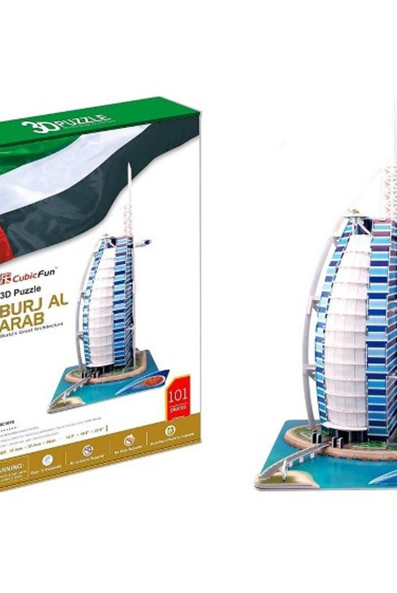 Cubic Fun Mc101 H Cubic Fun Burj El Arap Dubai 101 Parça 3 Boyutlu Puzzle Puzzle | Milagron 