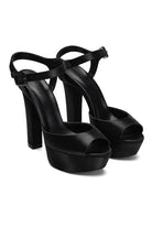 Nifty Saten 14 Cm Platform Topuklu Ayakkabı