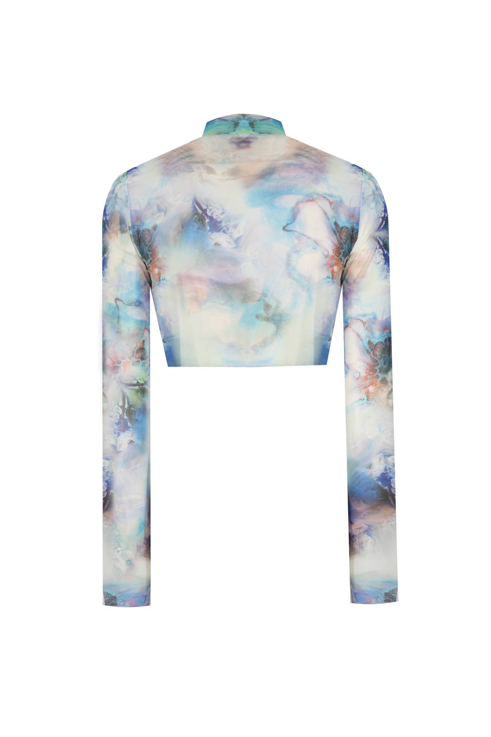 no'design-Balıkçı Yaka Baskılı Transparan Crop Top-Top-2-Milagron.com