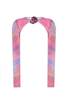 no'design-Baskılı Gül Detaylı Transparan Bolero-Top-2-Milagron.com