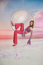 no'design-Baskılı Kolları Fırfırlı Transparan Crop Top-Top-3-Milagron.com