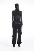 no'design-Büyük Cep Detaylı Saten Kargo Pantolon-Pantolon-6-Milagron.com