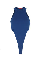 no'design-Dokulu Kumaş Bodysuit-Top-2-Milagron.com
