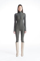 no'design-Fermuarlı Lastik Paça Detaylı Nervür Dikişli Tulum-Tulum-1-Milagron.com