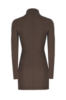 no'design-Fermuarlı Nervür Detaylı Mini Elbise-Elbise-7-Milagron.com