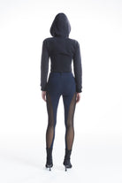 no'design-Korse Detaylı Fermuarlı Hoodie-Sweatshirts & Hoodies-6-Milagron.com