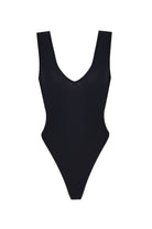 no'design-Önü V Yaka Dekolteli Bodysuit-Bodysuit-2-Milagron.com