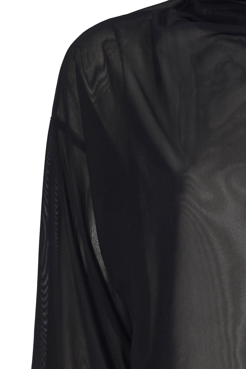 no'design-Transparan Balıkçı Yaka Oversize Crop Top-Crop Top-5-Milagron.com