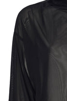 no'design-Transparan Balıkçı Yaka Oversize Crop Top-Crop Top-5-Milagron.com