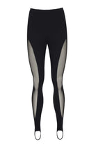 no'design-Transparan Detaylı Asimetrik Kesim Nervür Dilişli Lastik Paça Tayt-Tayt-2-Milagron.com