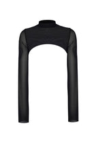 no'design-Trasnparan İspanyol Kol Bolero-Top-2-Milagron.com