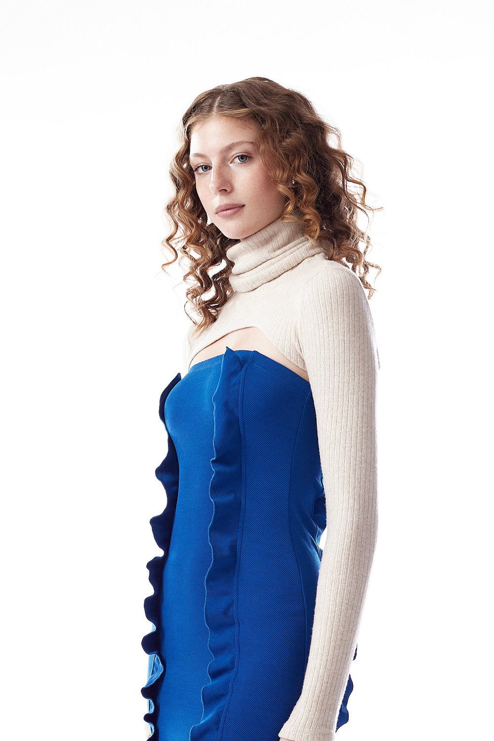 no'design-Uzun Balıkçı Yaka Triko Bolero-Top-4-Milagron.com