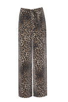 no'design-Yüksek Bel Ve Beli Lastikli Leopar Desenli̇ Bol Saten Pantolon-Pantolon-2-Milagron.com