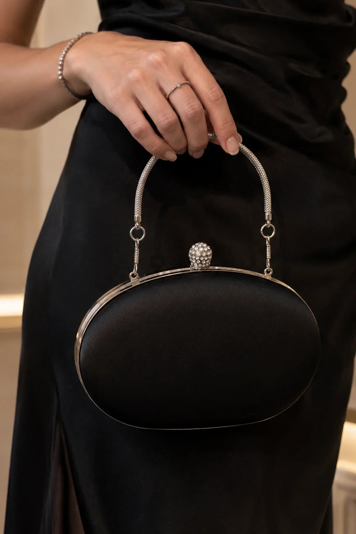 Nox Clutch Saten El Çantası