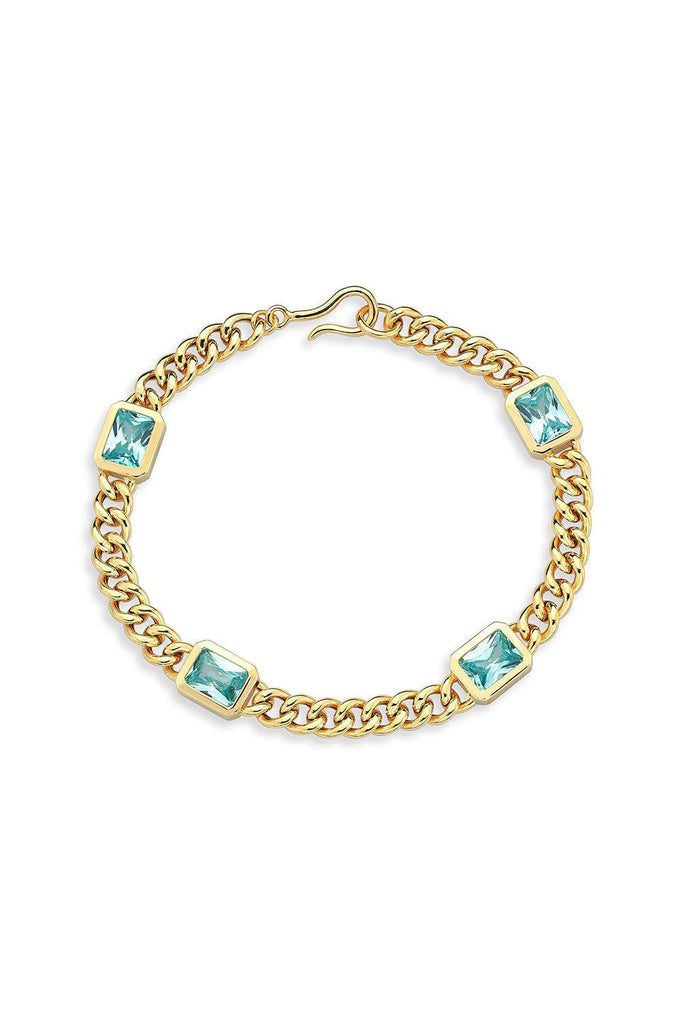 Jurome | Ocean Blue Chain Bracelet | Milagron