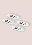 Olivos Oval Servis Tabağı 4Lü 17 Cm