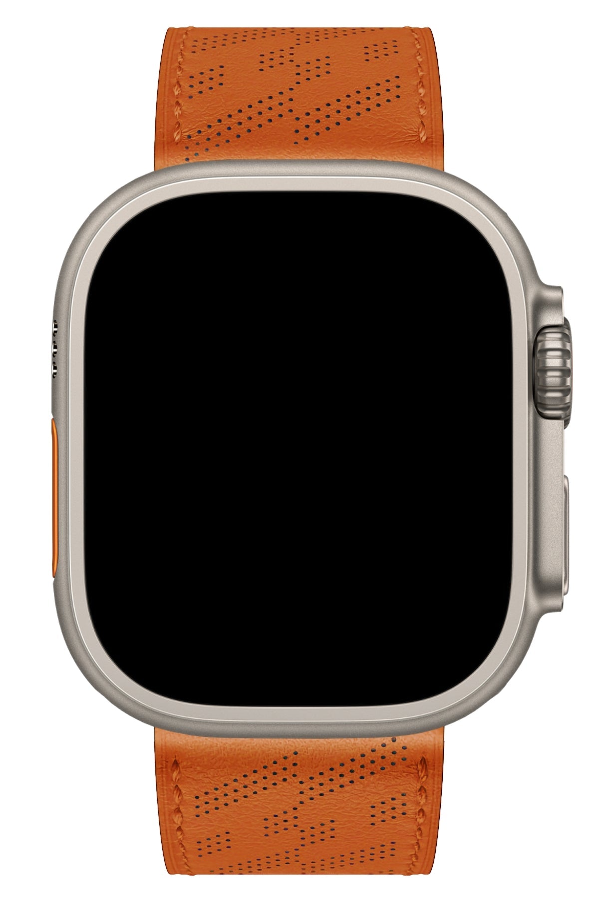 Apple Watch Uyumlu Multi Hole Deri Kordon Orangeade