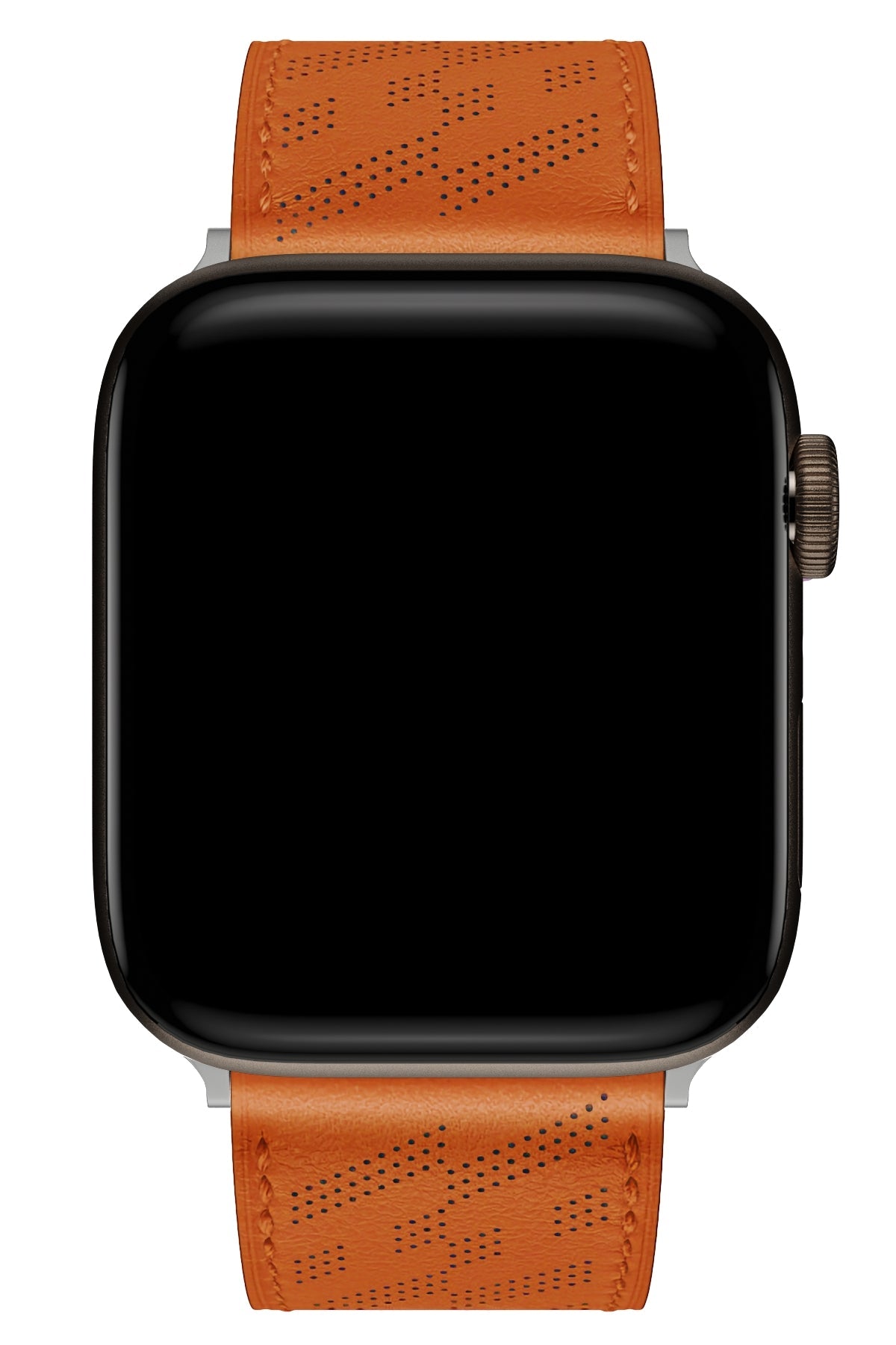Apple Watch Uyumlu Multi Hole Deri Kordon Orangeade
