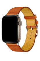 Apple Watch Uyumlu Multi Hole Deri Kordon Orangeade