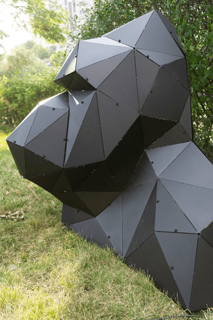 OTTOCKRAFT | Dekoratif Objeler | OTTOCKRAFT™ | KING KONG - 3D Geometrik Metal Goril Figürü | Milagron 