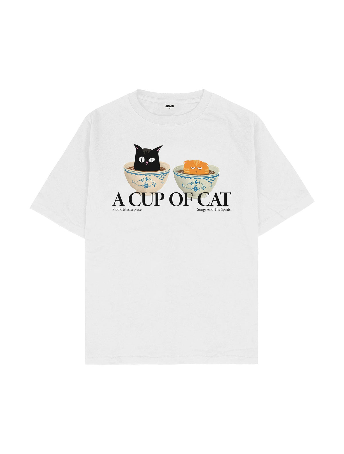 A Cup Of Cat Oversize Tişört