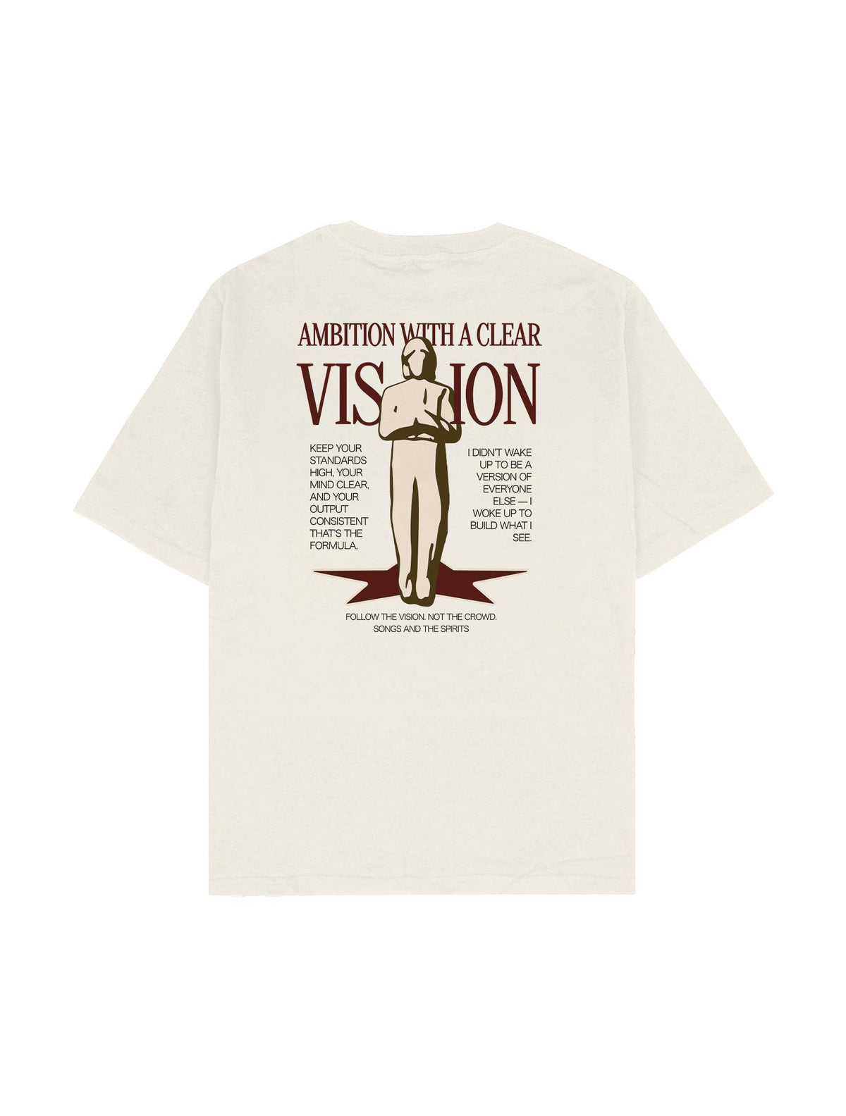 Ambition With A Clear Vision Oversize Tişört