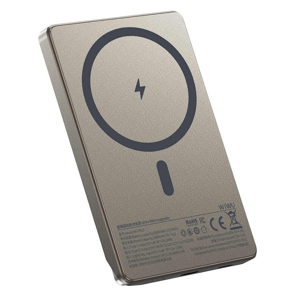 P019 Explore Serisi İNce Magsafe Powerbank 15W 5000Mah