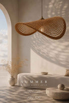 Summer Doğal Rattan Sarkıt Avize - 8